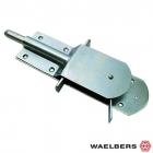 Waelbers Varkenshokgrendel met sluitplaat - blauw gepassiveerd - staal - 1221EAN.05