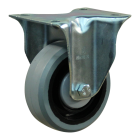 Novio serie 14-15 Bokwiel met plaatbevestiging - Ø100 mm - kogellager - rubber/TPE - 314.106.156.000