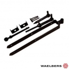 Waelbers Afhangset verstelbaar dubbel - zwart - 77 mm - staal - 147307.75