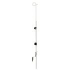 Koltec Afrastering Krulstaart paal - Ø6 x 105 cm - veerstaal - wit - 162-80165
