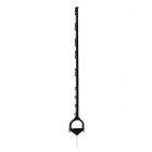 Koltec Afrastering stijgbeugelpaal - 160 cm - kunststof - zwart - 162-80333