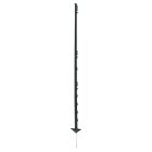 Koltec Afrastering paal - 154 cm - kunststof zwart - 10 stuks - 162-80338-10