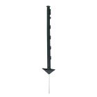 Koltec Afrastering paal - 75 cm - kunststof zwart - 10 stuks - 162-80341-10