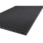 Mac Lean Geluidsisolatie noppenschuimplaat - 25 mm - 2x 100x50 cm (1 m²) - zwart - 1700100