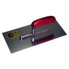 Schwan 204510 Plakspaan met gebogen handvat - RVS - houten handvat - 280x130 mm