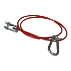 Novio Breekkabel gaffel met pen - 1055 mm - rood 