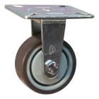 Novio serie 68-60 Bokwiel met plaatbevestiging - Ø50 mm - kogellager - rubber/TPE - 568.506.606.000