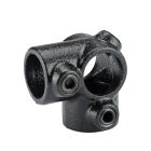 Mac Lean Koppelstuk hoek / kruis Ø42 mm - staal gegalvaniseerd zwart - 3400504