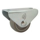 Novio serie 68-52 Bokwiel met plaatbevestiging - Ø25 mm - glijlager - rubber/TPE- 568.251.526.000