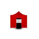 Grizzly GO-WORK Doorwerktent zijwand met ingang - 3 meter - rood - GOWZ3IR
