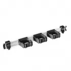 Toolflex One Aluminium wandstrip met 3 gereedschaphouders - 54 cm - Ø15-35 mm