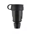 ABL PVC contrastekker met wartel + randaarde zwart - IP44