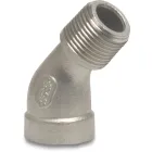 Profec Knie 45° nr. 121 - RVS - 16 bar - binnendraad x buitendraad