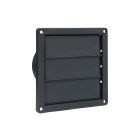 Nedco Universeel lamellenrooster Ø 100-130 mm - kunststof antraciet - 625.005.25