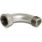 Profec Bocht 90° nr.1 - gietijzer gegalvaniseerd - 25 bar - binnendraad x buitendraad