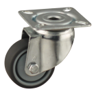 Novio serie 68-60 Zwenkwiel met plaatbevestiging - Ø50 mm - kogellager - rubber/TPE - 468.506.606.000