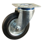 Novio serie 02-15 Zwenkwiel met plaatbevestiging - Ø160 mm - rollager - rubber/TPE - 202.162.156.000