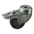 Novio serie 68-60 Zwenkwiel geremd met boutgat bevestiging - Ø50 mm - kogellager - rubber/TPE - 468.506.600.300
