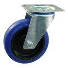 Novio serie 13-15 Zwenkwiel met plaatbevestiging - Ø100 mm - rollager - rubber/TPE - 213.102.156.000