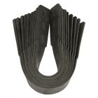 Gripline Kniebeschermer rubber riem - 320 mm - zwart - set á 10 stuks