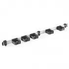 Toolflex ONE Aluminium wandstrip met 5 gereedschaphouders - 94 cm - Ø15-35 mm