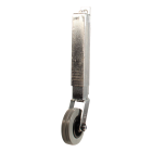 Novio serie 11-02 Bokwiel verend met plaatbevestiging - Ø100 mm - poortwiel - glijlager - rubber/TPE- 311.101.026.000