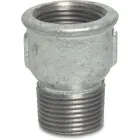 Profec Soknippel nr.529a - gietijzer gegalvaniseerd - 25 bar - binnendraad x buitendraad