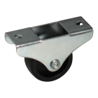 Novio serie 65-52 Bokwiel met plaatbevestiging - Ø38 mm - glijlager - kunststof - 565.381.526.000