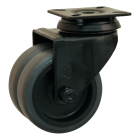Novio serie 68-62 Zwenkwiel met plaatbevestiging - Ø75 mm - glijlager - rubber/TPE - 468.751.626.001