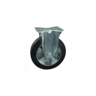 Novio serie 10-15 Bokwiel met plaatbevestiging - Ø200 mm - kogellager - rubber/TPE- 310.206.156.000