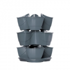 Prosperplast DKN300W-426U Coubi Herbal bloempot / kruidenpot toren met ophangketting - 9 liter - antraciet