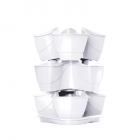 Prosperplast DKN3003-S449 Coubi Herbal bloempot / kruidenpot toren - 9 liter - wit