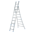 Solide DB08SP Reformladder / ladder - 3-delig - 3x8 sporten - open voet - ongecoat