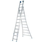 Solide DB10SP Reformladder / ladder - 3-delig - 3x10 sporten - open voet - ongecoat