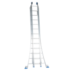 Solide DB12SP Bouwladder - 3-delig - 3x12 sporten - open voet - ongecoat