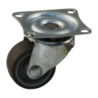 Novio serie 68-44 Zwenkwiel met plaatbevestiging - Ø25 mm - glijlager - rubber/TPE- 468.251.446.000