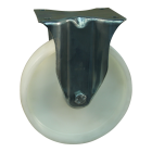 Novio serie 34-15 Bokwiel met plaatbevestiging - Ø125 mm - rollager - kunststof - 334.122.156.035