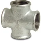 Profec Kruisstuk nr.180 gietijzer gegalvaniseerd - 25 bar - 4x binnendraad