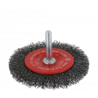 Rotec Stiftborstel - 6 mm - gegolfd staaldraad