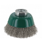 Rotec Komborstel - Ø60 mm - M14 - Gegolfd INOX- draad - 798.0105