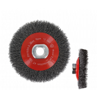 Rotec Kegelborstel - Ø100 mm - M14 - gegolfd staaldraad - 798.0130