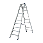DAS DT10A Hercules ANO Dubbel trapladder - 2x10 sporten - geanodiseerd aluminium
