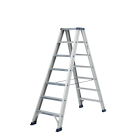 DAS DT7A Hercules ANO Dubbel trapladder - 2x7 sporten - geanodiseerd aluminium