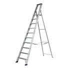 DAS ET10A Hercules ANO Enkele trapladder - 1x10 sporten - geanodiseerd aluminium