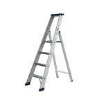 DAS ET4A Hercules ANO Enkele trapladder - 1x4 sporten - geanodiseerd aluminium