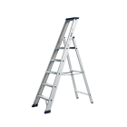 DAS ET5A Hercules ANO Enkele trapladder - 1x5 sporten - geanodiseerd aluminium