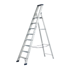 DAS ET8A Hercules ANO Enkele trapladder - 1x8 sporten - geanodiseerd aluminium
