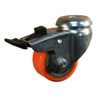 Novio serie 28-23 Zwenkwiel geremd met boutgat bevestiging - Ø50 mm - kogellager - PU/TPU - 228.056.230.625