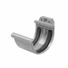 Nicoll PVC Verbindingsstuk met rubber inlage tbv mastgoot - grijs