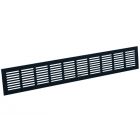 Nedco Plintrooster - 500x80 mm - aluminium zwart - 642.011.01
